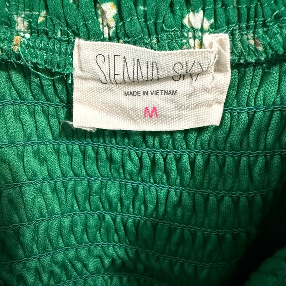 Sienna Sky Green Smocked Dress - Picture 2 of 2